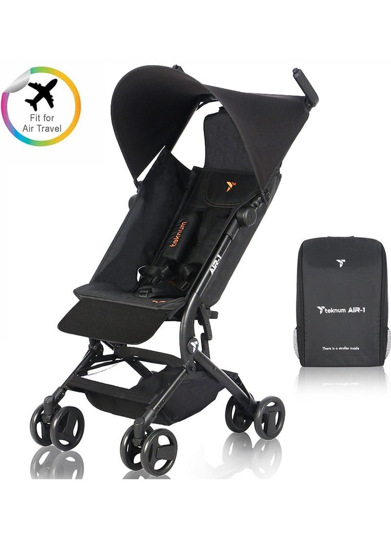 TEKNUM - Air - 1 Travel Stroller With Carry Backpack - Black - Image 1