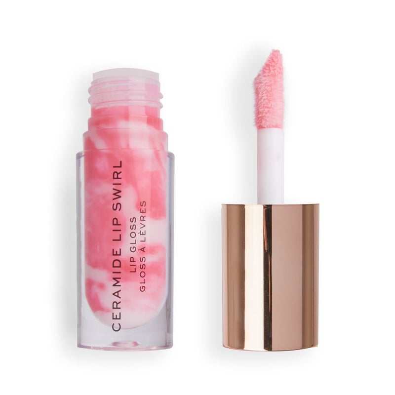 Revolution Lip Swirl Hydrating Ceramide Gloss – Sweet Soft Pink - Image 1