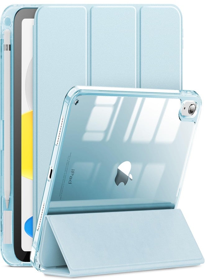 إنفيلاند جراب INFILAND متوافق مع iPad (A16) الجيل الحادي عشر 11 بوصة 2025، وجراب iPad الجيل العاشر 2022 10.9 بوصة 2022، شفاف تمامًا مع فتحة للقلم ومحول الشحن (وردي) - Image 1