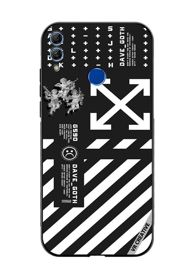Protective Case Cover For Honor 10 Lite Dave Goth Logo Design Multicolour