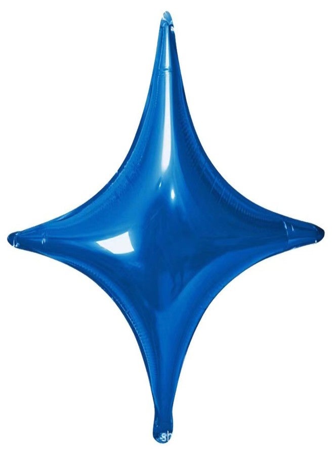 Juzfun Foil Balloons for Birthday Decoration Blue Star Pack of 10 pcs Wedding Anniversary Party Celebration Backdrop Small Size : 10 Inch - Image 1