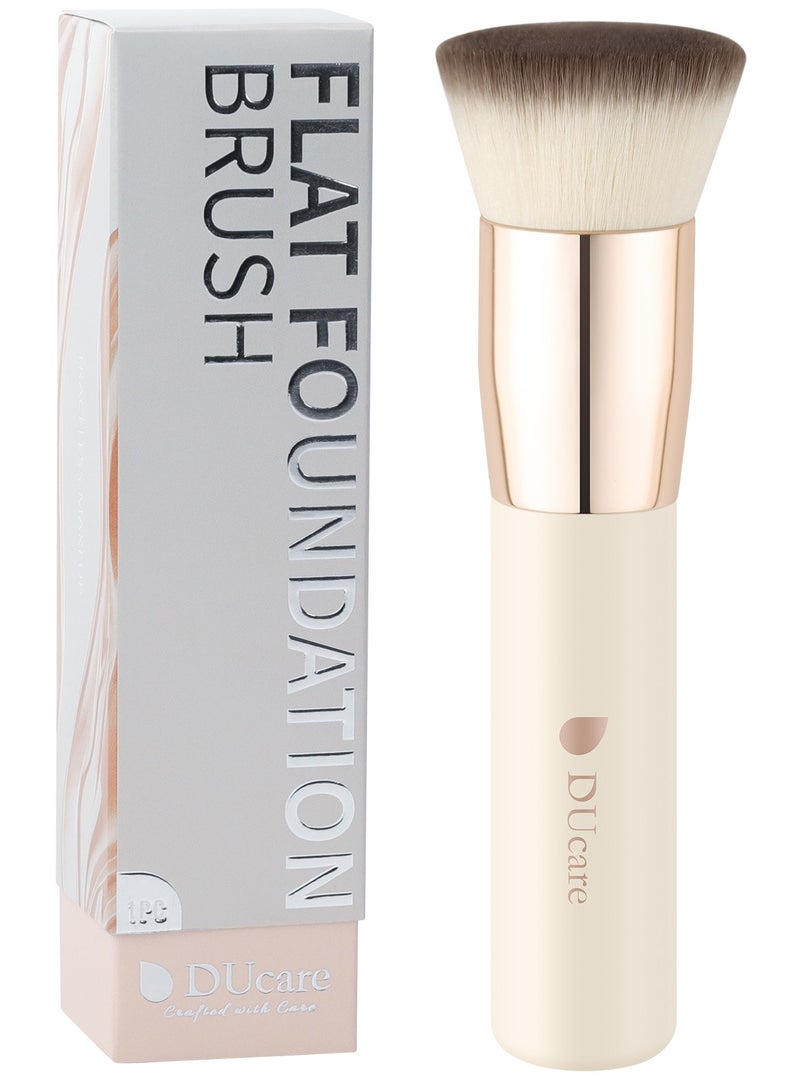 دي يو كير فرشاة كابوكي مسطحة محترفة - لتطبيق الأساس السائل والبودرة بدون خطوط