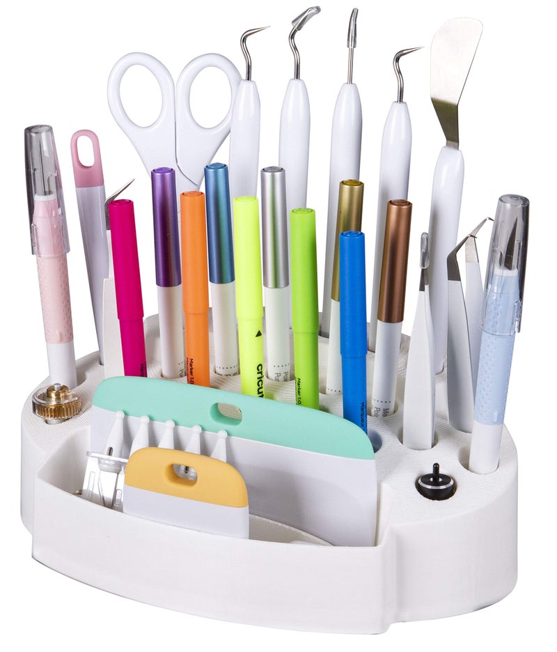 ArtBin 6974AG Desktop Accessory Storage with 24 Slots 1 Art  Craft Organizer White - Image 3