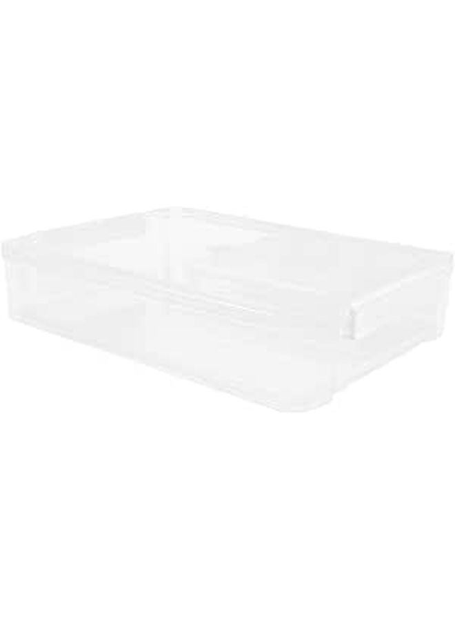 A4 Plastic File Box High Profile Document Organizer For Office Papers And Travel - Image 1