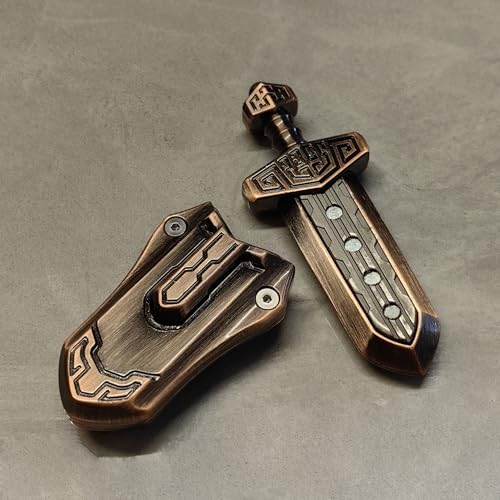 T-Conceal TConceal Bronze EDC Sword Decompression Toys Fidget Sliders Fidget Toys Stress Relief Adults Magnetic Metal Toys - Image 5