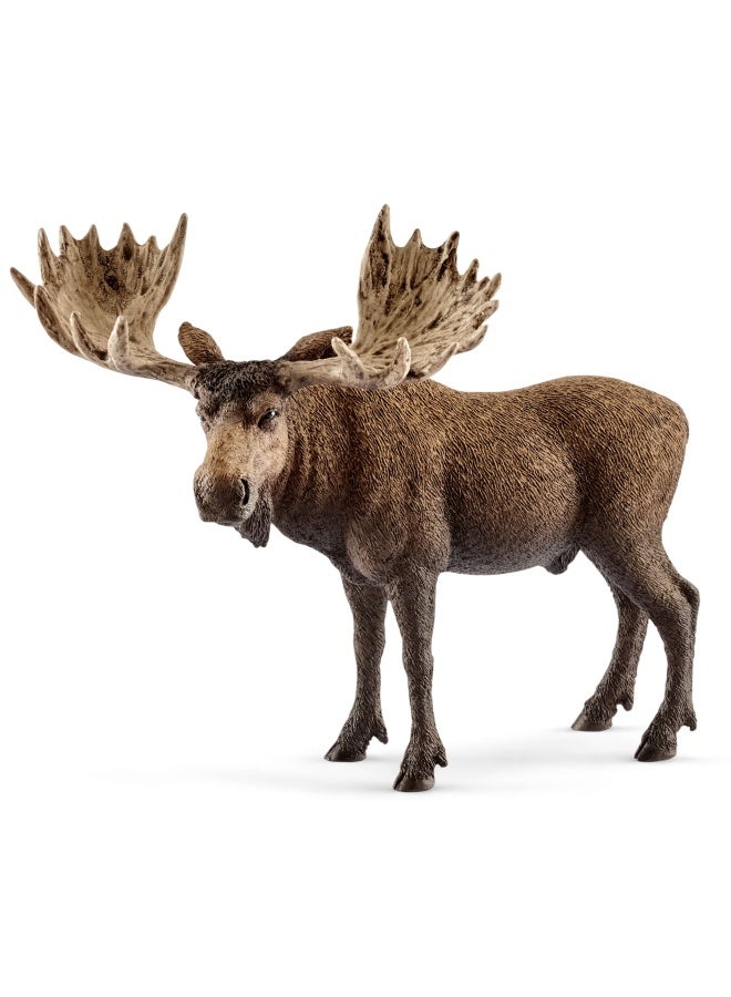 Schleich Wild Life Moose Bull Figure - Image 2