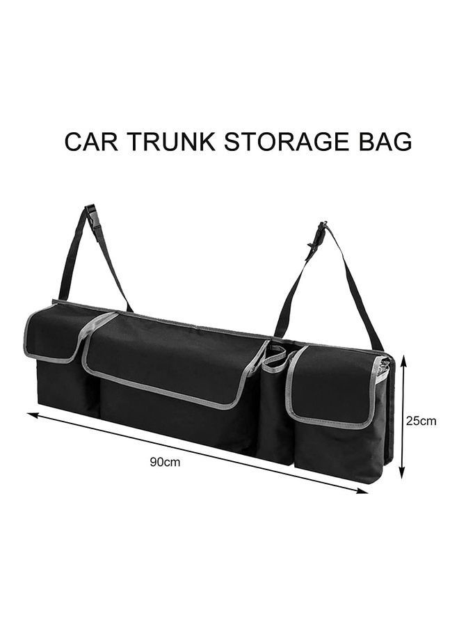 Sharpdo Foldable Trunk Car Organiser Backseat Hanging Storage Bag, Waterproof, With 4 Pockets, for SUV, Truck, MPV  - Image 2