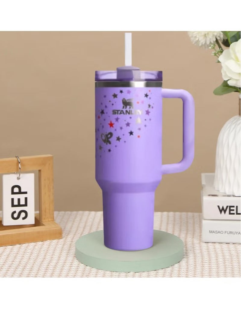 Stanley - 40oz Quencher H2.0 Flowstate Tumbler – Olivia-Inspired Limited Edition Hydration Cup, Premium Stainless Steel Vacuum Insulated Travel Mug with Handle, Leak-Proof Lid & Reusable Straw – Keeps Drinks Hot or Cold for Hours – Stylish Gift for Fans & Fitness Enthusiasts - Image 1
