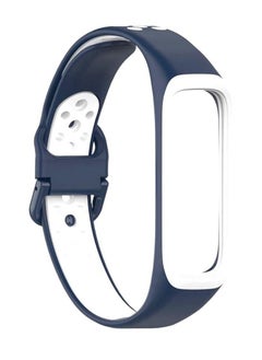 For Samsung Galaxy Fit 2 Smart Bracelet Sports Silicone Band Breathable Band Bracelet Galaxy fit2 SM-R220 Replacement Wrist Band blue white