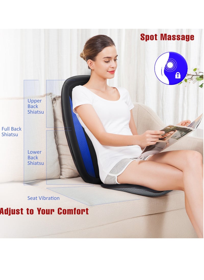 Sky Land Shiatsu Massage Seat Cushion with Heat | Deep Tissue Back & Neck Massager | Kneading, Rolling, Vibration & Adjustable Zones | Home & Office Chair Pad – Ultimate Relaxation EM-5229  - Image 5