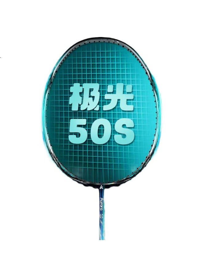 Kawasaki راكت بادلمنتون أورا 50S، 5U كامل من الكربون، راكت فردي احترافي فائق الخفة من نوع الهجوم العالي (مسبق الشد) - Image 3
