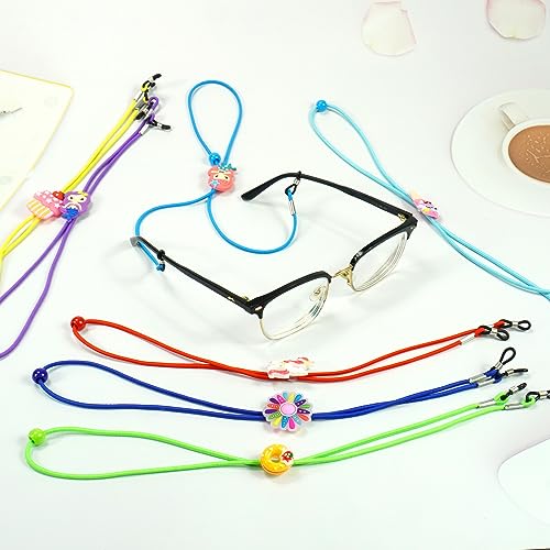 Tazimi 8 Pcs Kids Glasses Strap Mermaid Unicorn Dessert Elastic Anti-slip Eyeglass Straps Multicolor Glasses Retainer Holder Chain for Girls - Image 5