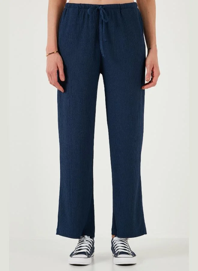 Lela Lela Regular Fit Normal Waist Wide Leg Trousers Women's Pants 5866117