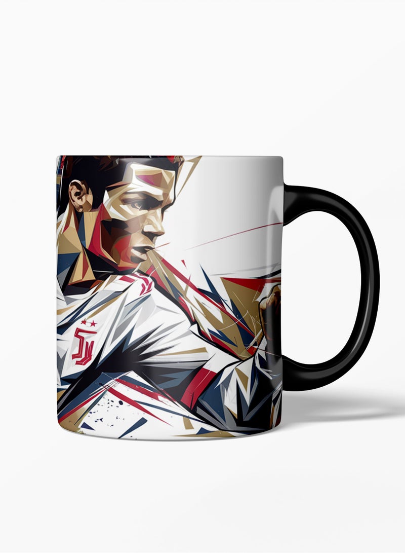 MEC Ronaldo Mug Ceramic Mug for Tea and Coffee with Handle 11Oz - Image 1