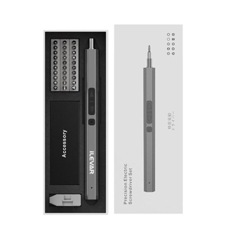36piece Electric Precision Screwdriver Set ILEVAR Cordless Small Screwdriver Kit with Torx Phillips Flat Head Bits Magnetic Repair Tool for Eyeglasses Laptop Game Console Watch