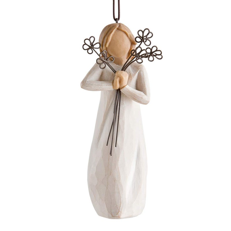 Willow Tree Friendship Ornament, Sculpted Hand-Painted Figure - Image 1