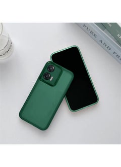 Wtech Motorola Edge 50 Fusion / Motorola S50 Neo / Motorola Moto G85 5G 2024 Soft Transparent TPU Silicone Ultra Thin Phone Stylish Electroplated Camera Border Back Case Cover - Dark Green  - Image 2