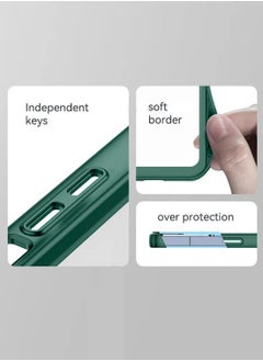 Wtech Motorola Edge 50 Fusion / Motorola S50 Neo / Motorola Moto G85 5G 2024 Soft Transparent TPU Silicone Ultra Thin Phone Stylish Electroplated Camera Border Back Case Cover - Dark Green  - Image 5