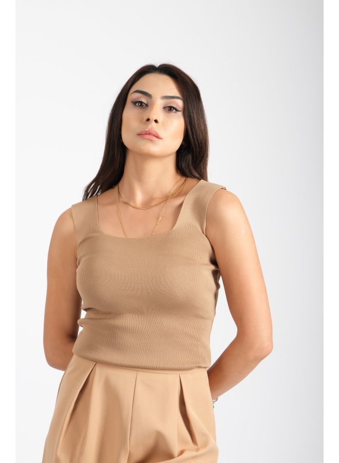 لندونيلا بلوزة قصيرة مع تصميم سادة - Free Size - 100113 - Image 1