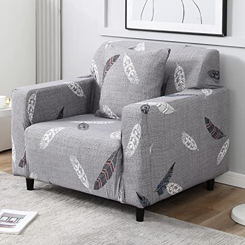 HOKIPO Elastic Stretchable Sofa Cover 3 Seater, Grey Feather (AR-4095-D1) - Image 2