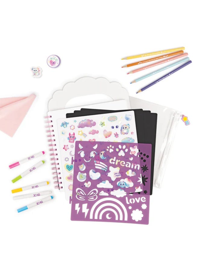 Make It Real Imagination Land Travel Chalkboard Art Set - Image 4