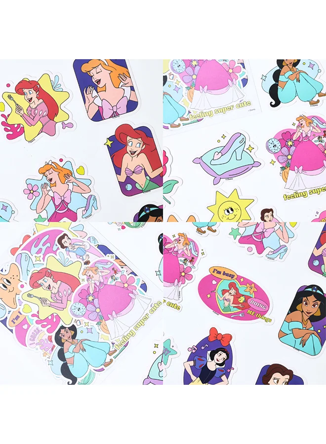 Disney Disney Princess Glow in the Dark Vinyl Stickers | 18 Reusable Fun & Decorative Stickers | Self-Adhesive Stickers For Kids | Age 3+