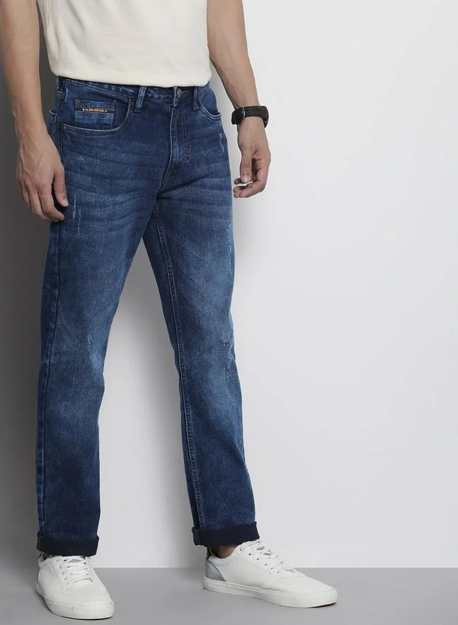 شركة المرآب الهندية جينز بقصة سليم فت وخصر متوسط