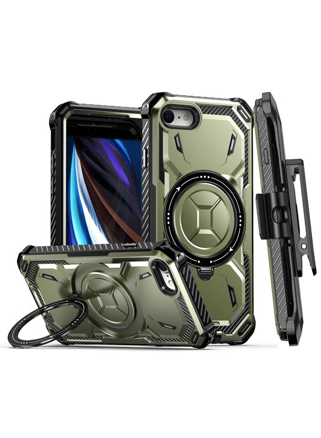 S-TOP Case For iPhone SE 2022 / SE 2020 / 8 / 7 Armor Series Holder Phone Case with Back Clip - Image 1