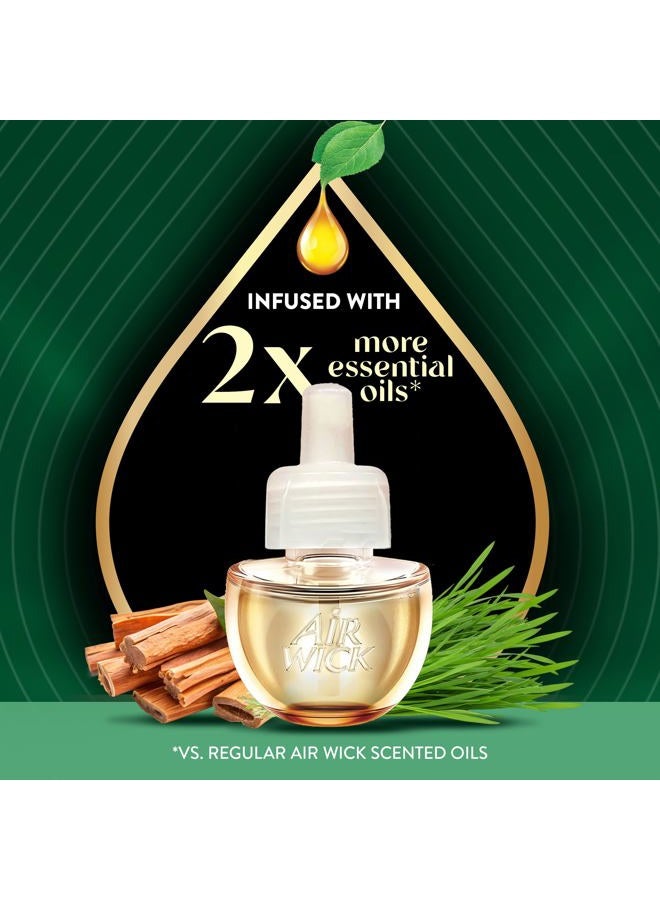 Air Wick Botanica Plug in Scented Oil, 10 Refills, Caribbean Sweetgrass and Sandalwood, Air Freshener, Eco Friendly, Essential Oils, 10 Count - Image 3