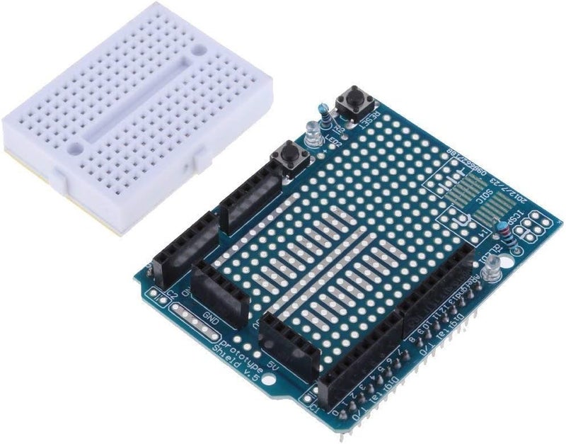 REES52 2pcs UNO R3 Proto Shield Prototype Expansion Board with SYB-170 Mini Breadboard Based for Arduino UNO R3 ProtoShield - Image 2