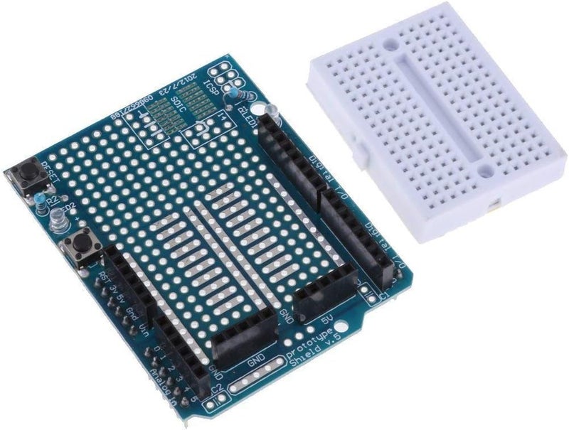 REES52 2pcs UNO R3 Proto Shield Prototype Expansion Board with SYB-170 Mini Breadboard Based for Arduino UNO R3 ProtoShield - Image 5