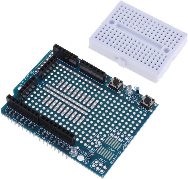 REES52 2pcs UNO R3 Proto Shield Prototype Expansion Board with SYB-170 Mini Breadboard Based for Arduino UNO R3 ProtoShield - Image 4