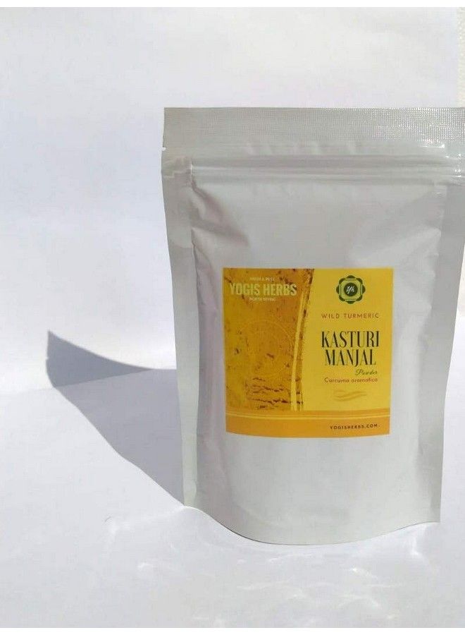 YOGIS HERBS بودرة كاستوري مانجل الفاخرة (الكركم العطري / الكركم البري) طازجة نقية 250 جرام للب bath الجمال والعناية بالبشرة - Image 2