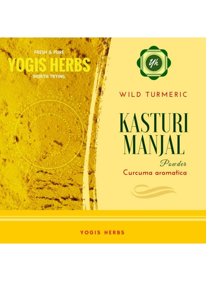 YOGIS HERBS بودرة كاستوري مانجل الفاخرة (الكركم العطري / الكركم البري) طازجة نقية 250 جرام للب bath الجمال والعناية بالبشرة - Image 3