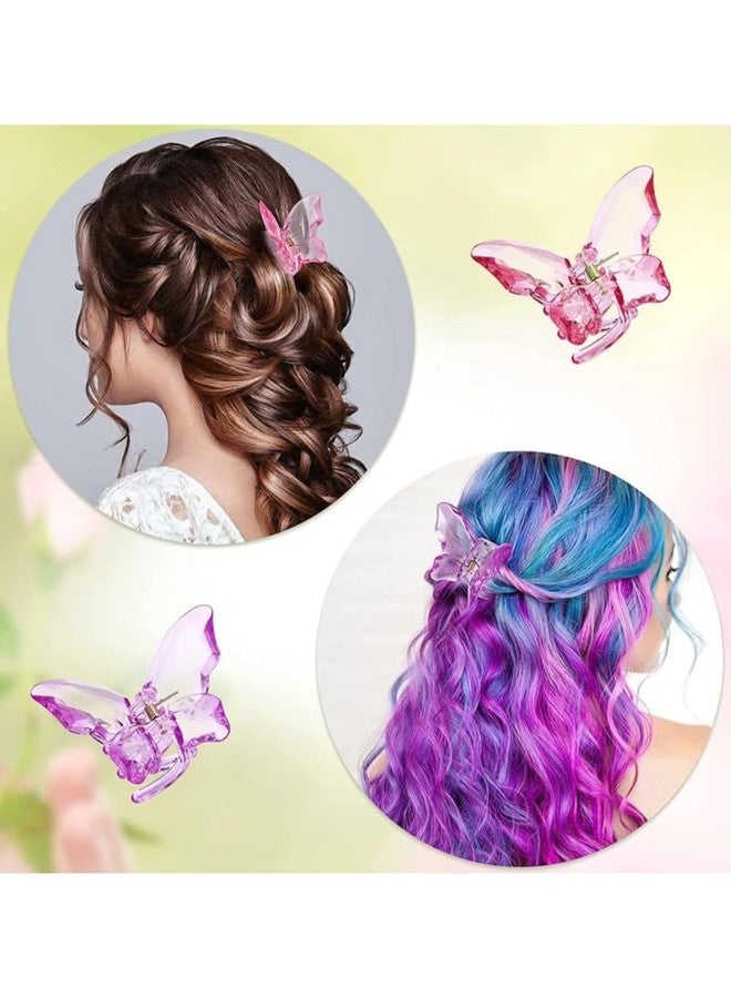 DN Creation مجموعة دي إن كرييشن من 5 مشابك شعر أنيقة على شكل فراشة مانعة للانزلاق، تثبيت قوي للشعر الخفيف والكثيف - ألوان متنوعة - Image 4