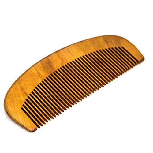 CP [Japan Craftsmen Made] Peach Wood Natural Comb - Apricot Oiled. Anti Static Hair (Medium) - Image 1