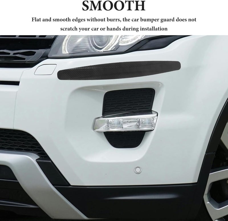 8pcs Car Bumper Protector Strips 40cm Black Automotive Anti-Collision Door Edge Guard for Front and Rear Bumpers Vehicle Exterior Protection - Image 4