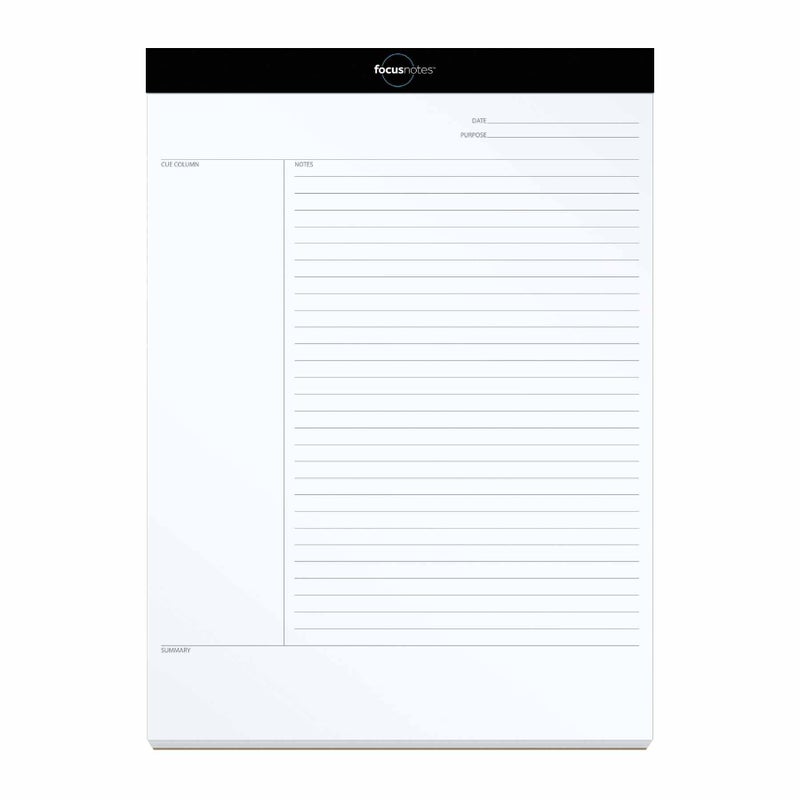 Oxford Tops FocusNotes Writing Pad, 8-1/2" x 11-3/4", 50 Sheets (77103) - Image 1