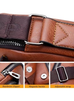 Jeep Men Crossbody Bag Shoulder Bags Vintage Men Handbags Large Capacity PU Leather Bag For Man Messenger Bags Tote Bag purse  - Image 4