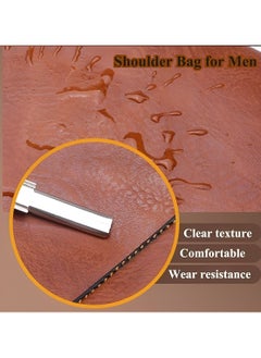 Jeep Men Crossbody Bag Shoulder Bags Vintage Men Handbags Large Capacity PU Leather Bag For Man Messenger Bags Tote Bag purse  - Image 5