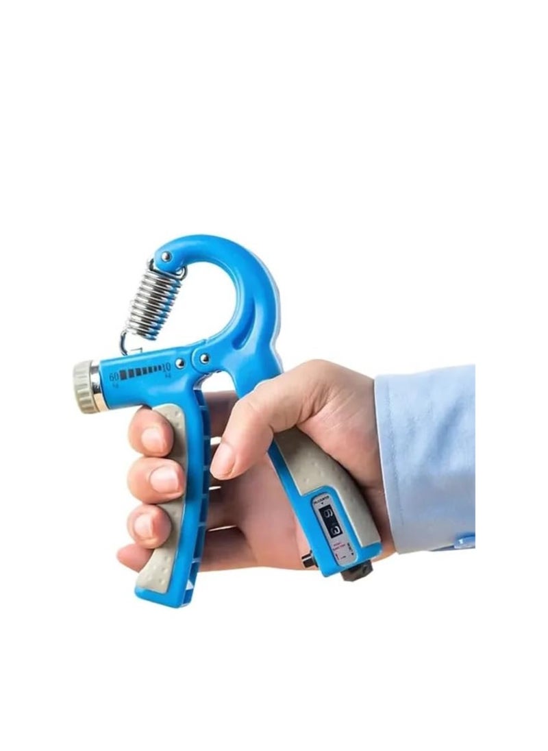 VIO Hand Grip Strengthener with Counter Grip Strength Trainer Forearm and Hand Exerciser for Muscle Building and Injury Recovery Intensity Resistance Adjustable 5 to 60 KG 11 to 132 LBS Orange Grey  - Image 3
