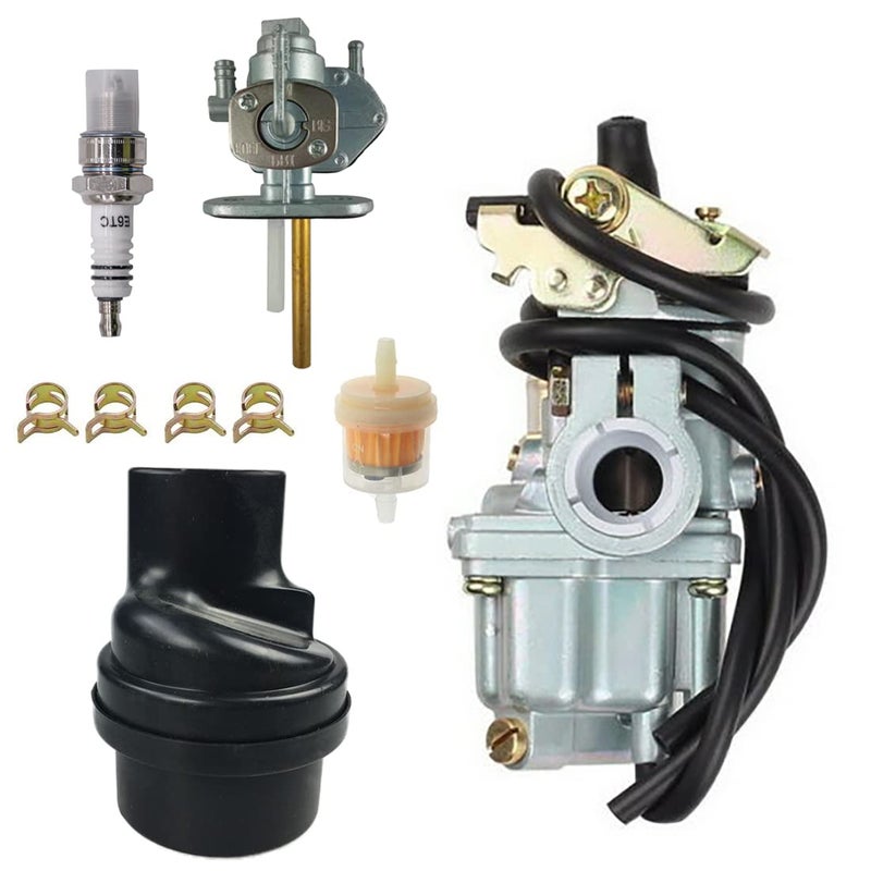 Cylinman LT50 Carburetor With Air Filter Box Fit for SUZUKI LT 50 LT50 JR50 LTA50 Quadrunner Quad Carb 19842006