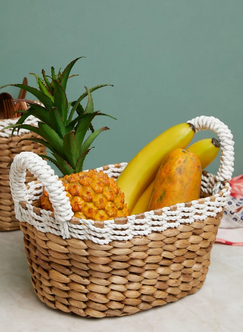 Ayra Abyad Storage Picnic Basket with Handle