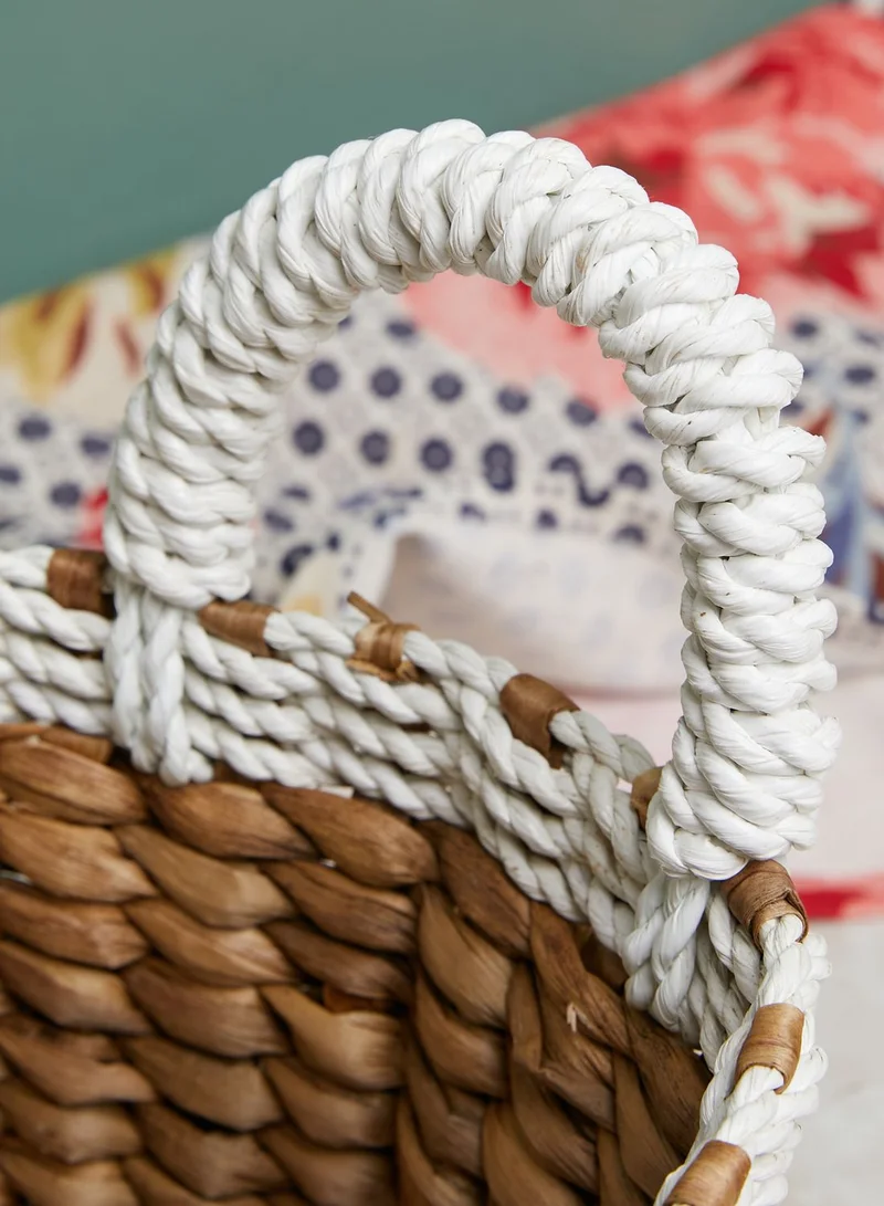 Ayra Abyad Storage Picnic Basket with Handle