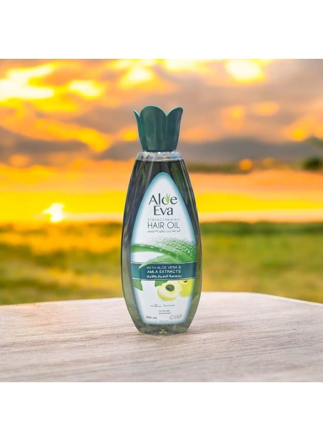 إيفا زيت تقوية الشعر بخلاصة الألوفيرا والأملا 300مل
