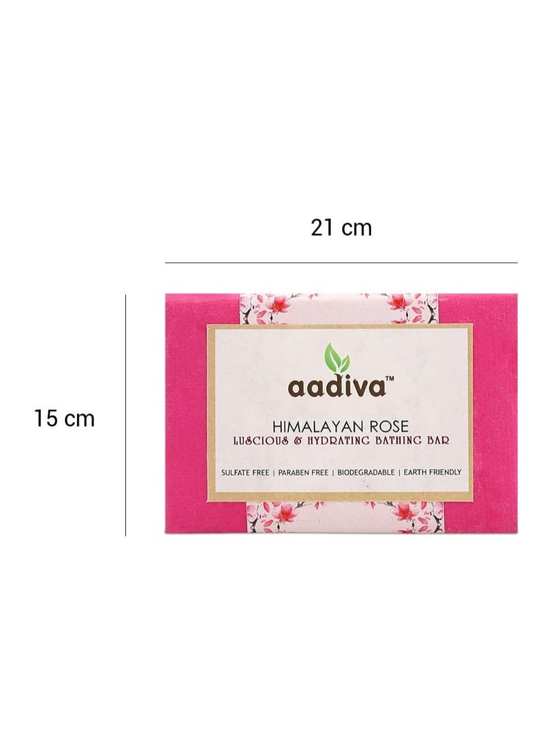 Aadiva 6 قطع صابون عديva الورد الهيمالايا اليدوي وخالي من المواد الكيميائية - Image 3