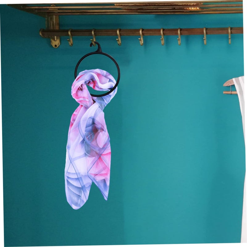 Scarf Belt Tie Hanger Rings Holder Organizer 40 Pieces White Plastic Storage Tool - Image 4