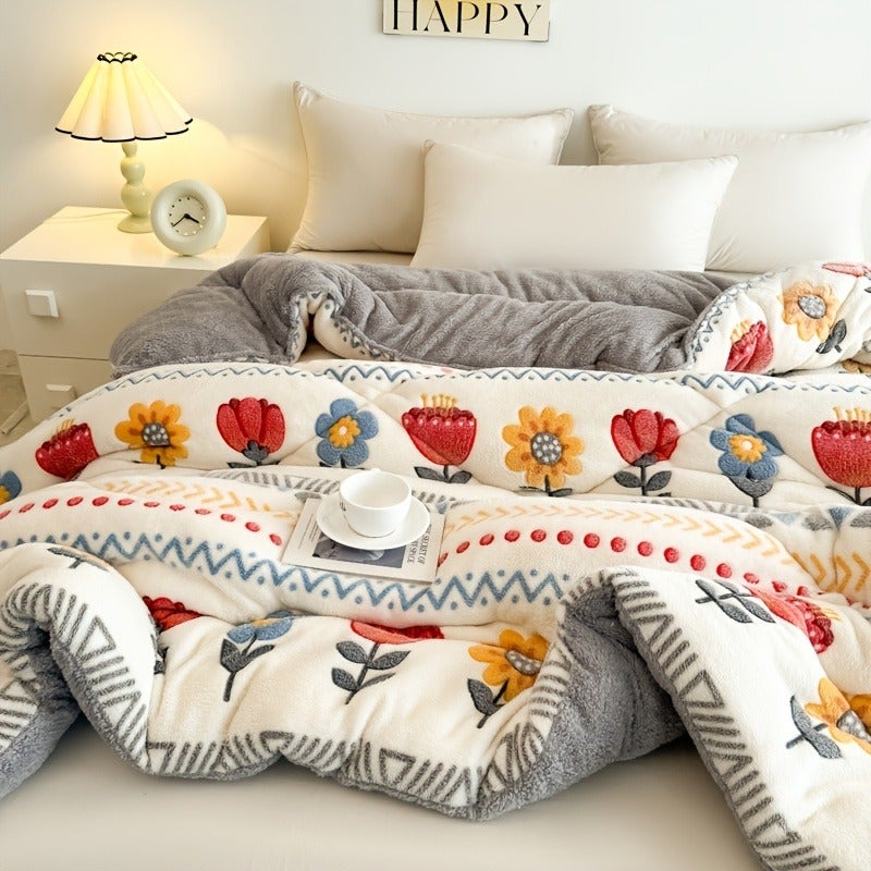 Plush Printed Winter Quilt - Image 3