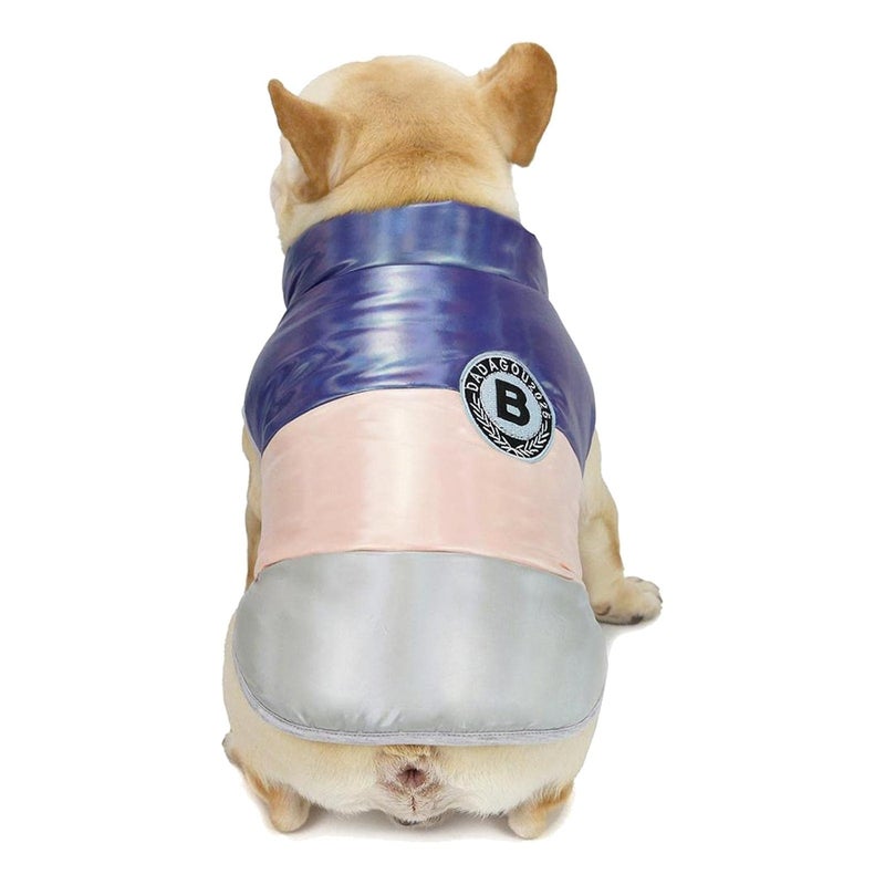 ATORSE Pet Bulldog Dog Puppy Winter Warm Vest Coat Jacket Clothes Cozy Cold Weather Pink_L - Image 2