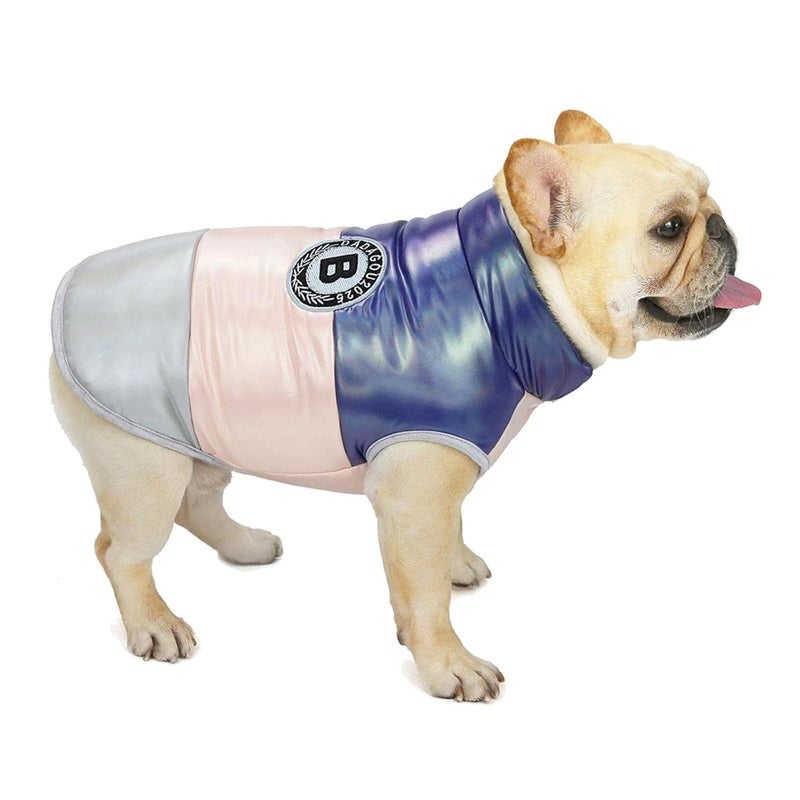 ATORSE Pet Bulldog Dog Puppy Winter Warm Vest Coat Jacket Clothes Cozy Cold Weather Pink_L - Image 3